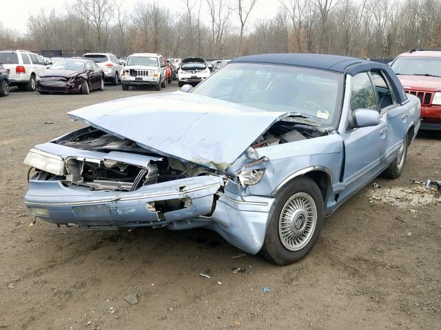 2MELM74WXVX736377 - 1997 MERCURY GRAND MARQ BLUE photo 2