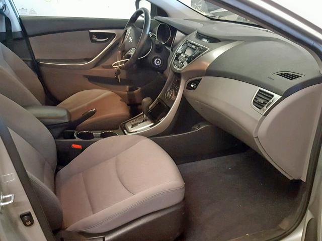 KMHDH4AE5DU994876 - 2013 HYUNDAI ELANTRA GL SILVER photo 5