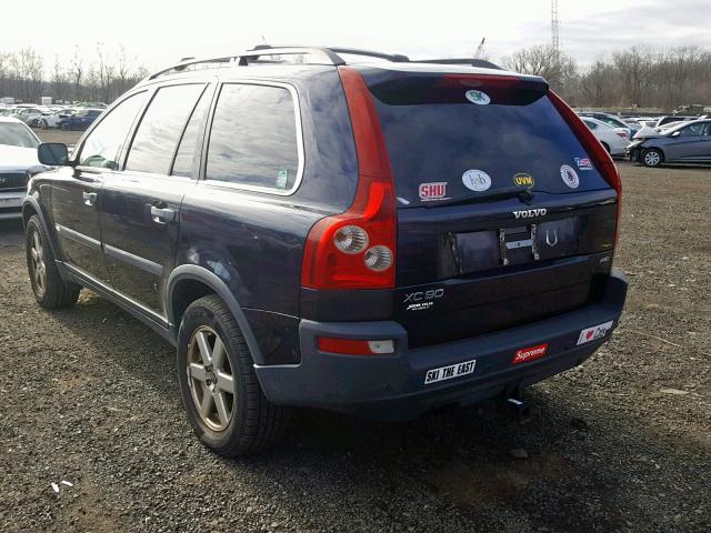 YV4CZ592261265216 - 2006 VOLVO XC90 BLUE photo 3