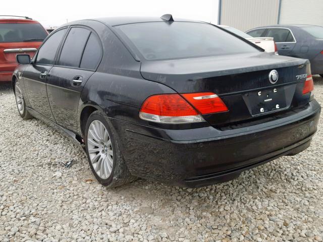 WBAHL83556DT03659 - 2006 BMW 750 I BLACK photo 3