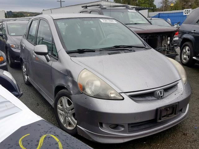 JHMGD38697S068050 - 2007 HONDA FIT S GRAY photo 1