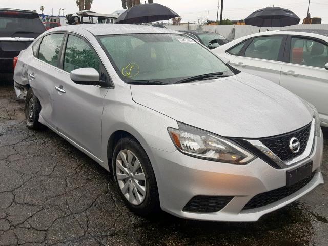 3N1AB7AP9HY302894 - 2017 NISSAN SENTRA S 银色 照片 1