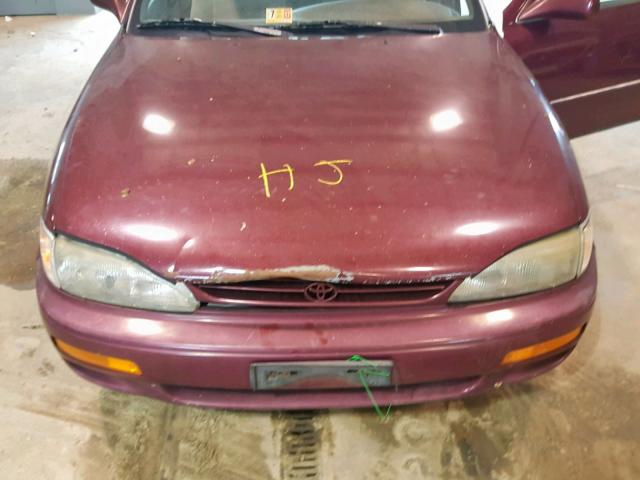 4T1BG12K7TU828886 - 1996 TOYOTA CAMRY DX MAROON photo 7