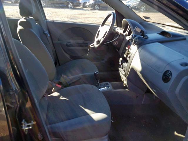 KL1TJ62674B183669 - 2004 CHEVROLET AVEO LS BLACK photo 5