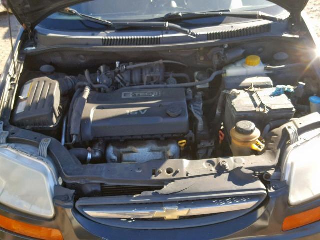 KL1TJ62674B183669 - 2004 CHEVROLET AVEO LS BLACK photo 7