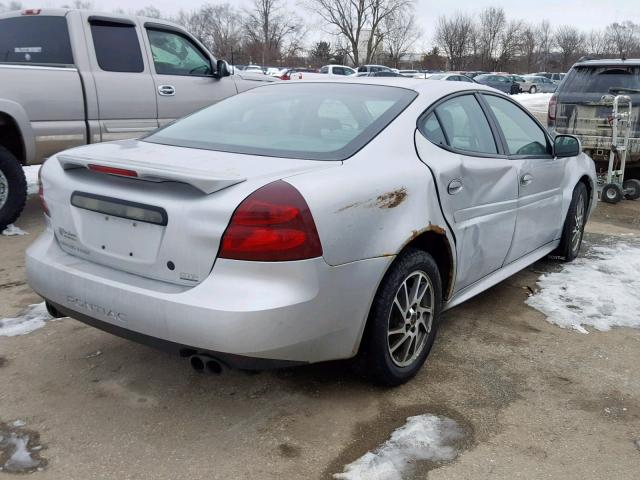 2G2WR544041160789 - 2004 PONTIAC GRAND PRIX SILVER photo 4