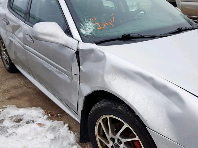 2G2WR544041160789 - 2004 PONTIAC GRAND PRIX SILVER photo 9