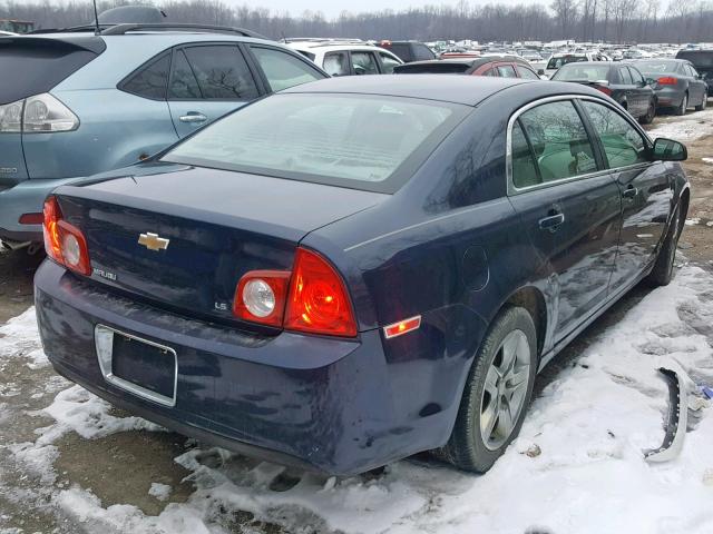 1G1ZG57B39F119767 - 2009 CHEVROLET MALIBU LS BLUE photo 4