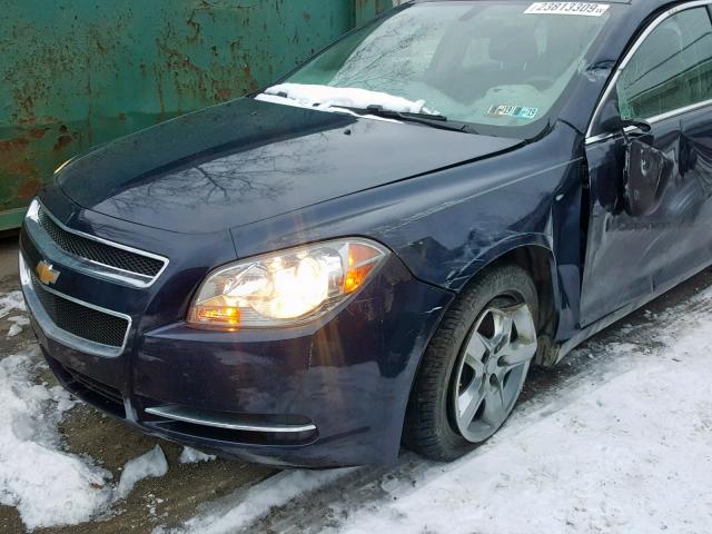 1G1ZG57B39F119767 - 2009 CHEVROLET MALIBU LS BLUE photo 9