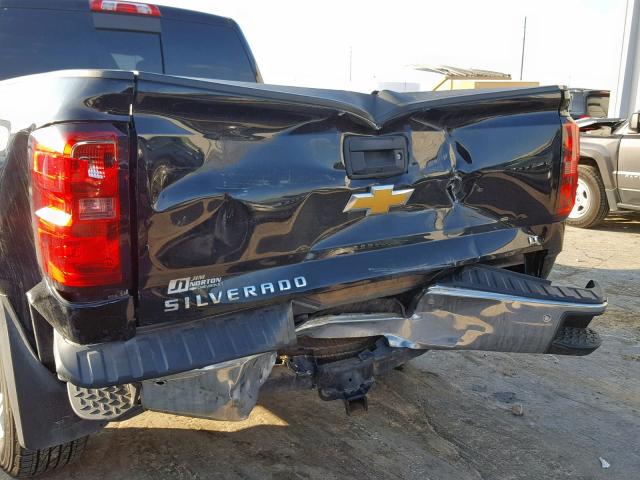 1GCVKREH6EZ114445 - 2014 CHEVROLET SILVERADO BLACK photo 9