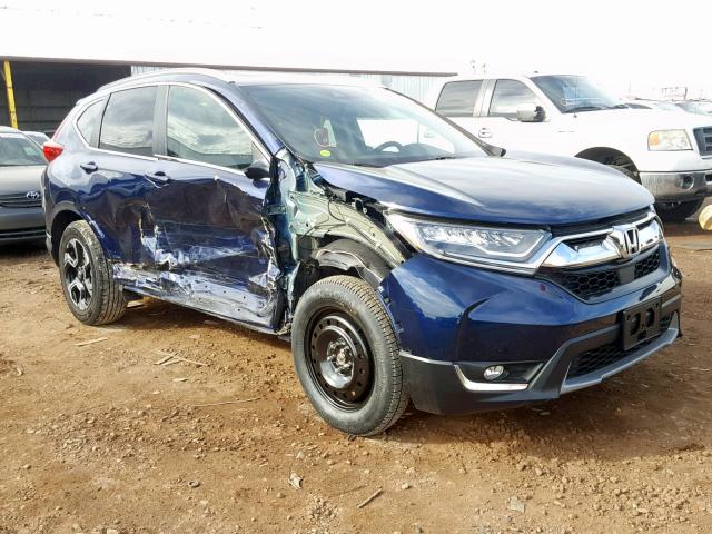 2HKRW2H99JH630012 - 2018 HONDA CR-V TOURI BLUE photo 1