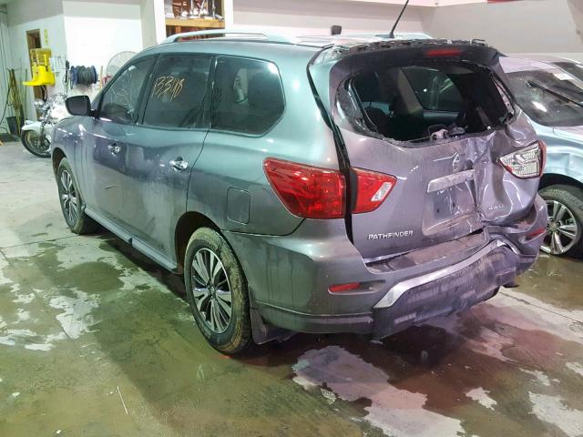 5N1DR2MM1JC615040 - 2018 NISSAN PATHFINDER GRAY photo 3