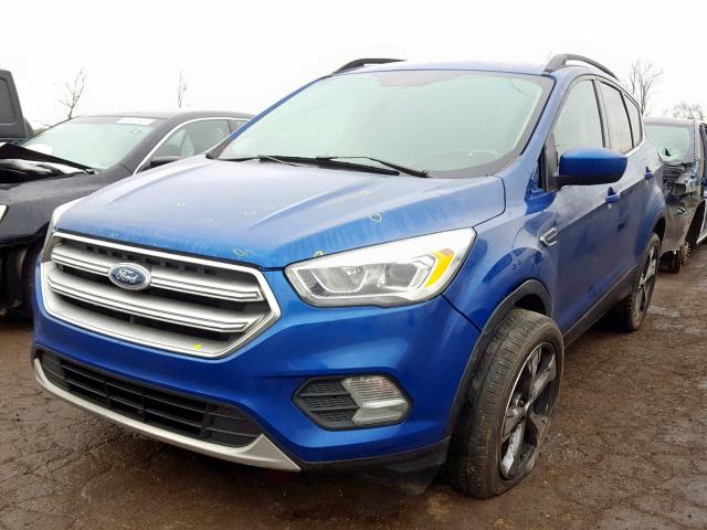 1FMCU0GD0HUA37737 - 2017 FORD ESCAPE SE BLUE photo 2