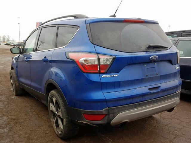 1FMCU0GD0HUA37737 - 2017 FORD ESCAPE SE BLUE photo 3