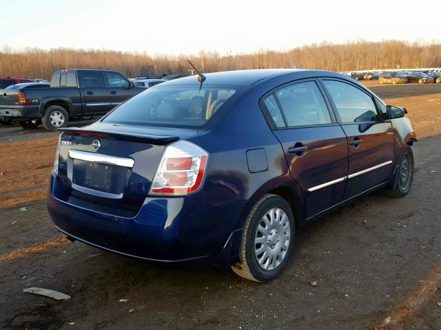 3N1AB6APXBL725126 - 2011 NISSAN SENTRA 2.0 BLUE photo 4