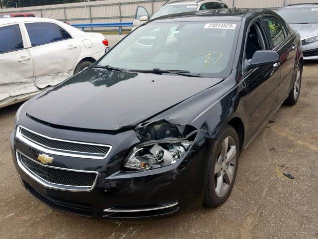 1G1ZC5E00CF173077 - 2012 CHEVROLET MALIBU 1LT BLACK photo 2