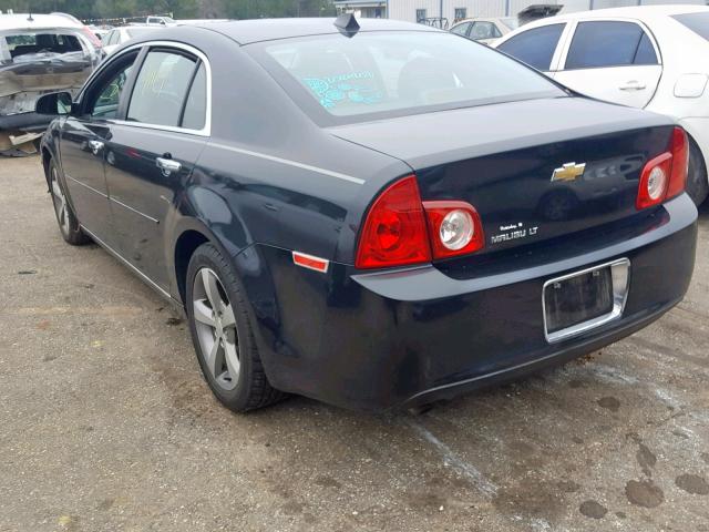 1G1ZC5E00CF173077 - 2012 CHEVROLET MALIBU 1LT BLACK photo 3