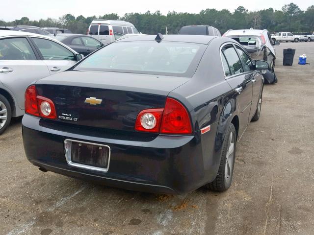 1G1ZC5E00CF173077 - 2012 CHEVROLET MALIBU 1LT BLACK photo 4