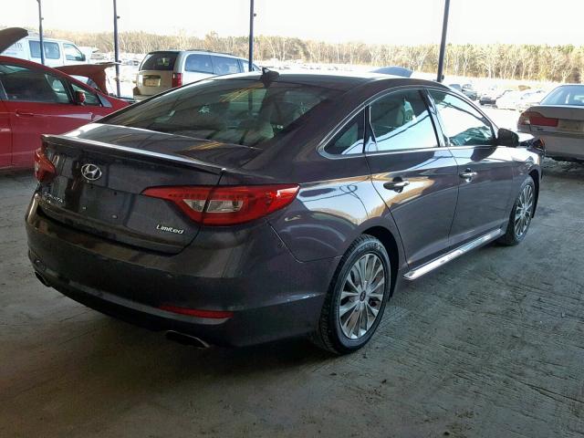 5NPE34AF3FH039135 - 2015 HYUNDAI SONATA SPO BROWN photo 4