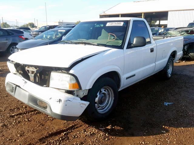 1GTCS14X0W8515384 - 1998 GMC SONOMA WHITE photo 2