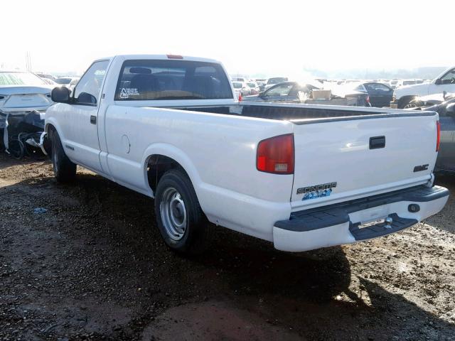 1GTCS14X0W8515384 - 1998 GMC SONOMA WHITE photo 3