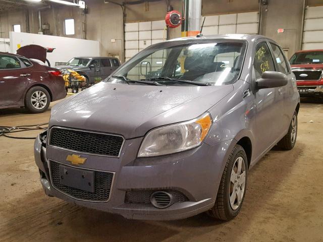KL1TD6DE8BB214260 - 2011 CHEVROLET AVEO LS GRAY photo 2
