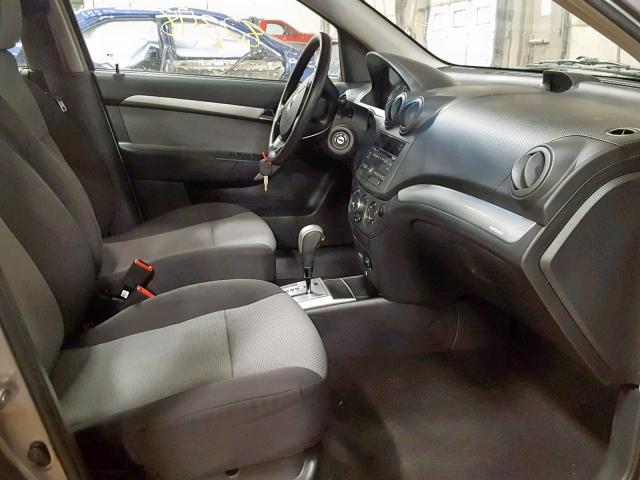 KL1TD6DE8BB214260 - 2011 CHEVROLET AVEO LS GRAY photo 5