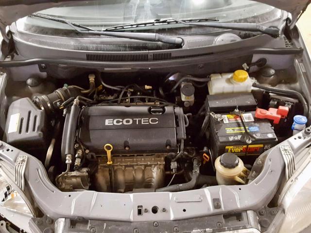 KL1TD6DE8BB214260 - 2011 CHEVROLET AVEO LS GRAY photo 7