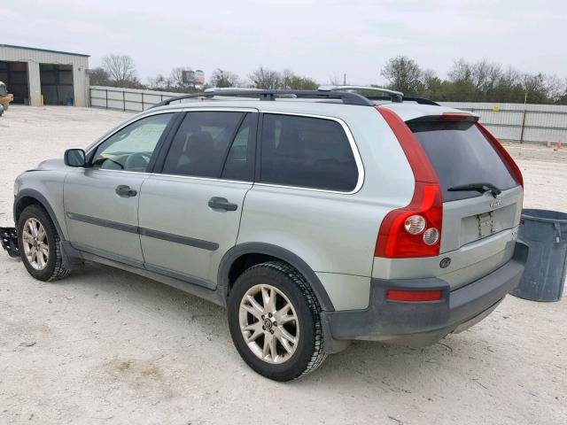 YV1CM91H041053432 - 2004 VOLVO XC90 T6 SILVER photo 3