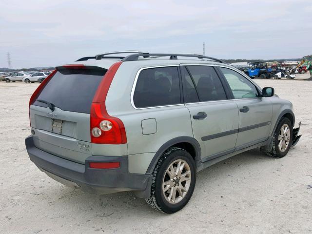 YV1CM91H041053432 - 2004 VOLVO XC90 T6 SILVER photo 4