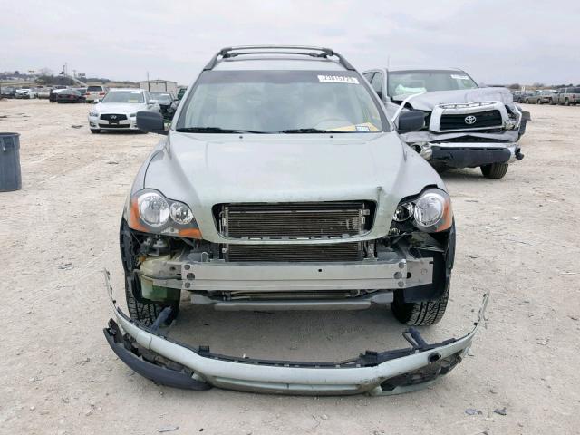 YV1CM91H041053432 - 2004 VOLVO XC90 T6 SILVER photo 9