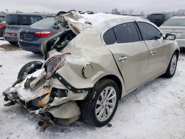 1G4GB5G34EF298946 - 2014 BUICK LACROSSE GOLD photo 4