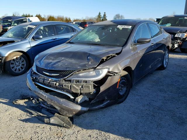 1C3CCCAB2FN602680 - 2015 CHRYSLER 200 LIMITE GRAY photo 2