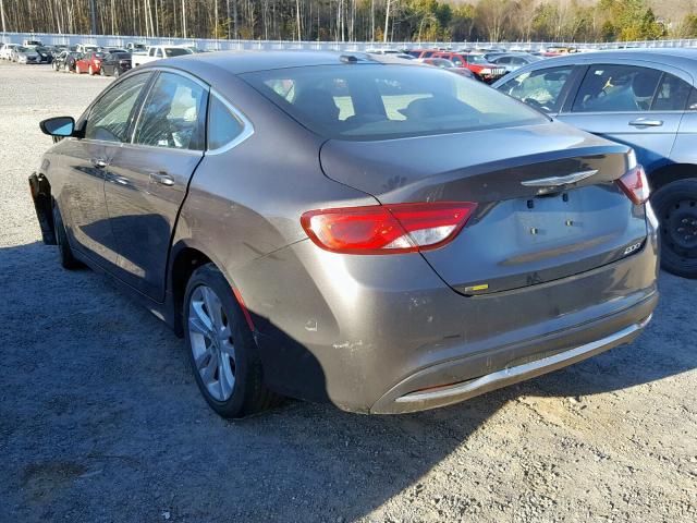 1C3CCCAB2FN602680 - 2015 CHRYSLER 200 LIMITE GRAY photo 3