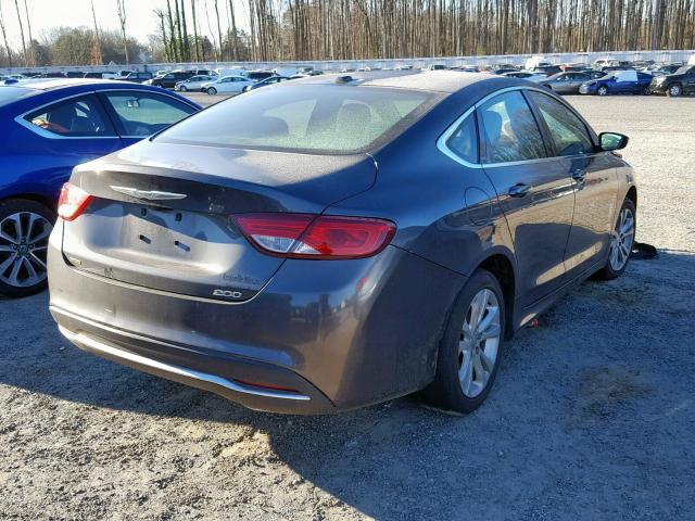 1C3CCCAB2FN602680 - 2015 CHRYSLER 200 LIMITE GRAY photo 4