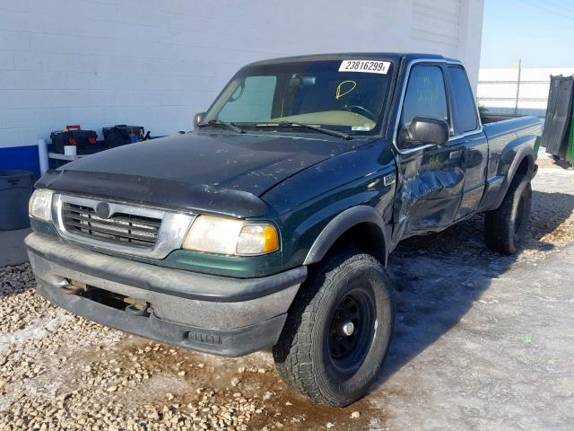 4F4ZR17X2XTM15651 - 1999 MAZDA B4000 CAB GREEN photo 2