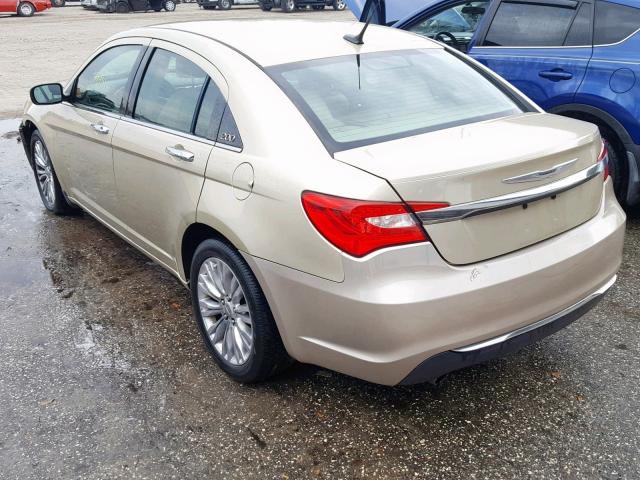 1C3BC2FG2BN504107 - 2011 CHRYSLER 200 LIMITE GOLD photo 3