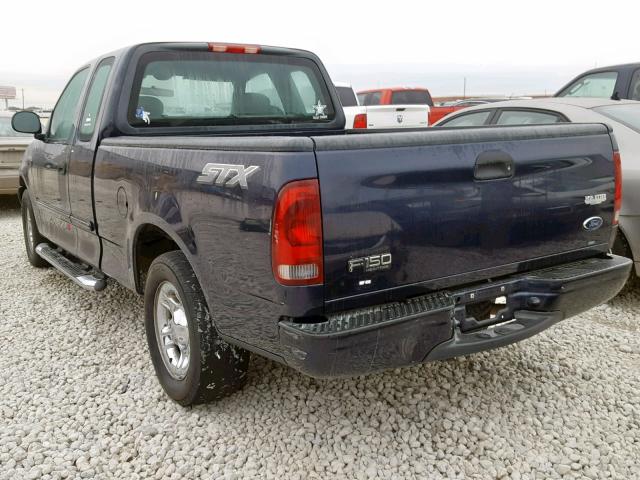 2FTRX17254CA90194 - 2004 FORD F-150 HERI BLUE photo 3