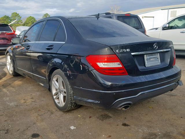 WDDGF4HB1DR257329 - 2013 MERCEDES-BENZ C 250 BLACK photo 3