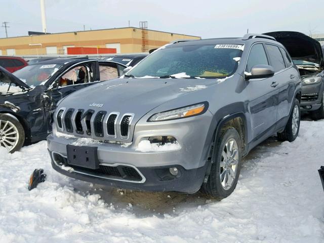 1C4PJMDSXGW223927 - 2016 JEEP CHEROKEE L GRAY photo 2