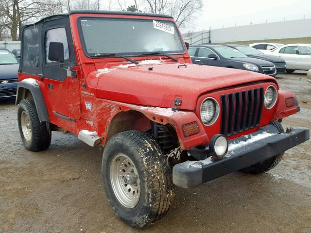 1J4FY29PXVP432148 - 1997 JEEP WRANGLER /, RED - price history, history of  past auctions. Prices and Bids history of Salvage and used Vehicles.