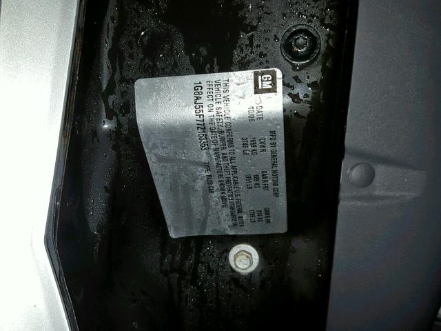 1G8AJ55F77Z163353 - 2007 SATURN ION LEVEL SILVER photo 10