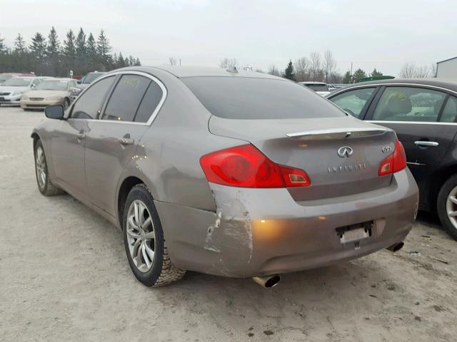 JNKCV61F29M357432 - 2009 INFINITI G37 GRAY photo 3