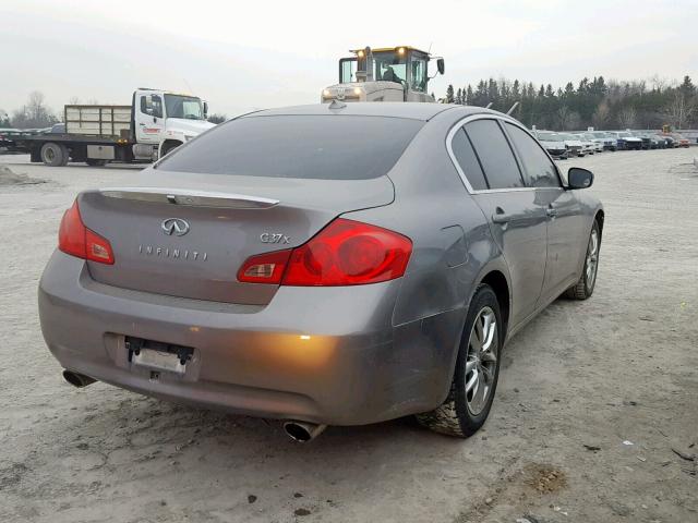 JNKCV61F29M357432 - 2009 INFINITI G37 GRAY photo 4