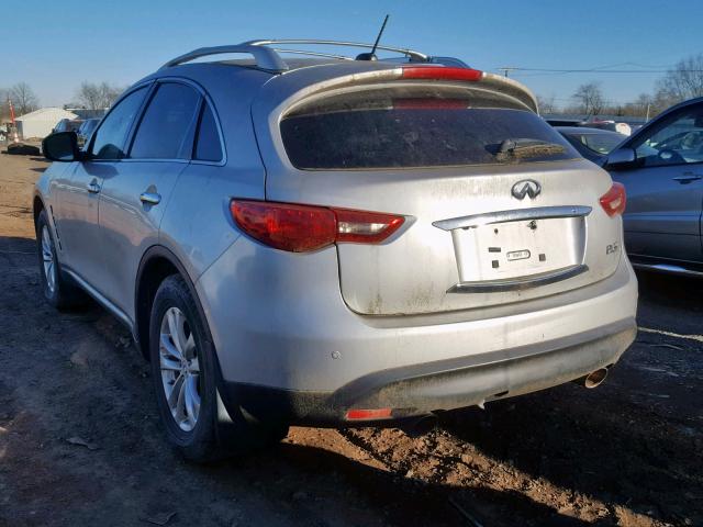 JN8AS1MW1BM141761 - 2011 INFINITI FX35 SILVER photo 3