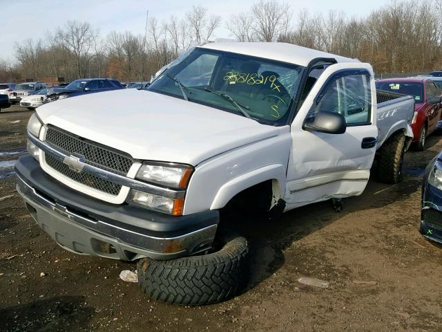 2GCEK19T041378753 - 2004 CHEVROLET SILVERADO WHITE photo 2