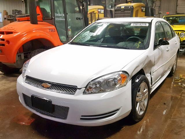 2G1WB5E39F1127503 - 2015 CHEVROLET IMPALA LIM WHITE photo 2