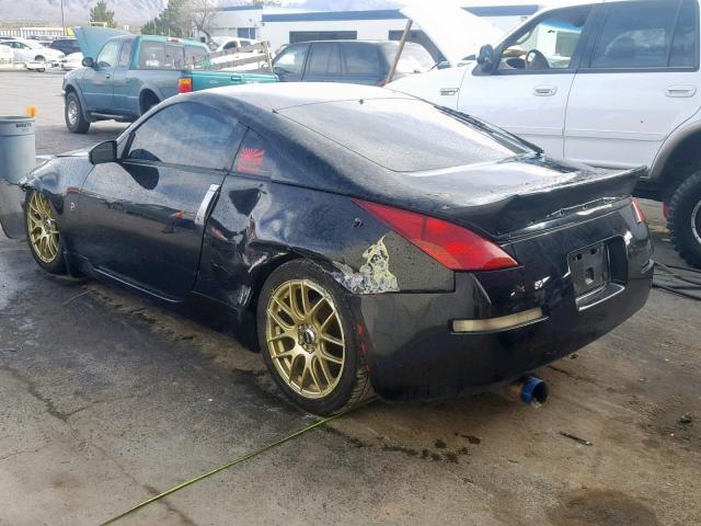 JN1AZ34E34M150171 - 2004 NISSAN 350Z COUPE BLACK photo 3