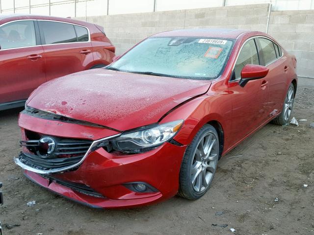 JM1GJ1W68E1150050 - 2014 MAZDA 6 GRAND TO RED photo 2