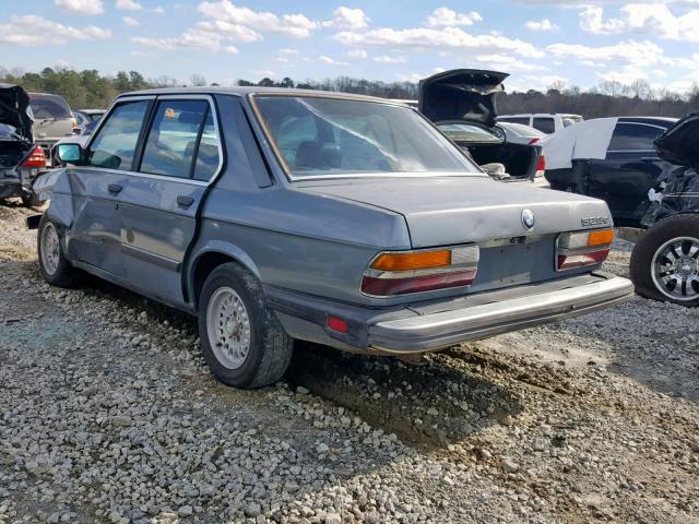 WBADK7309H9654564 - 1987 BMW 528 E BLUE photo 3